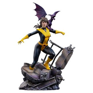 Iron Studios Marvel Kitty Pride & Lockheed X-Men Comics BDS Art Scale Statue 1/10 Kitty Pride & Lockheed 24 cm