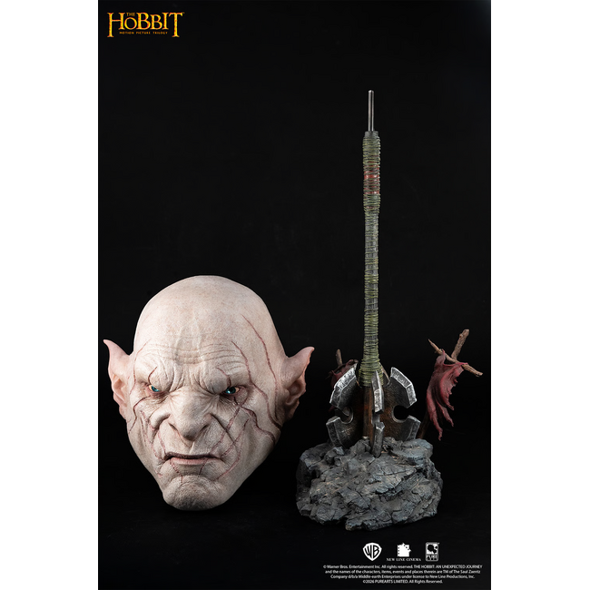 Herr der Ringe Kunstmaske Replika 1/1 Azog 54 cm