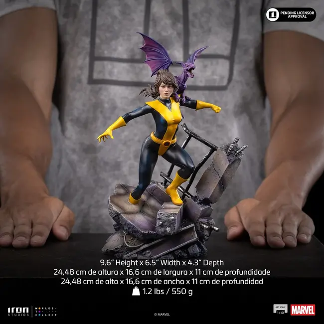 Marvel Kitty Pride & Lockheed X-Men Comics BDS Art Scale Statue 1/10 Kitty Pride & Lockheed 24 cm