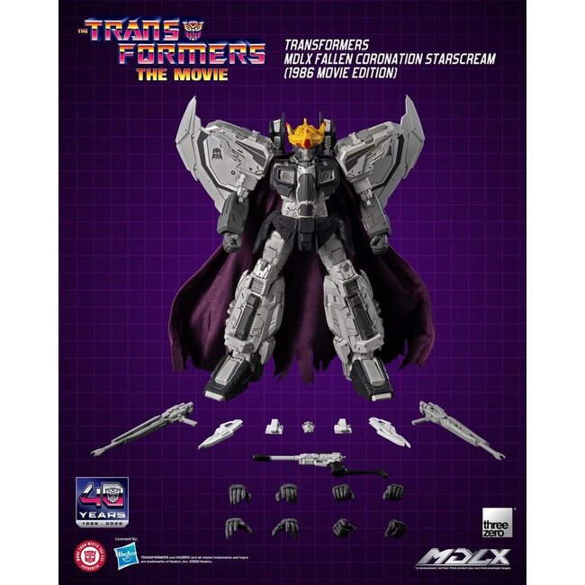 Transformers MDLX Actionfigur Fallen Coronation Starscream (1986 Movie Edition) 20 cm