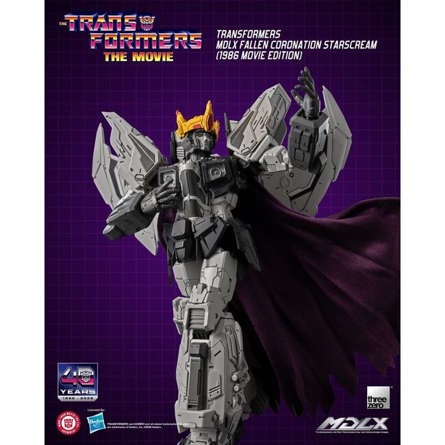 Transformers MDLX Action Figure Fallen Coronation Starscream (1986 Movie Edition) 20 cm