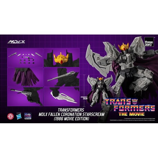 Transformers MDLX Actionfigur Fallen Coronation Starscream (1986 Movie Edition) 20 cm