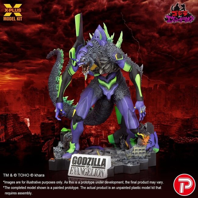 Godzilla vs. Evangelion Plastikmodellbausatz Evangelion Test Typ-01 „G“ Erwachte Form 20 cm