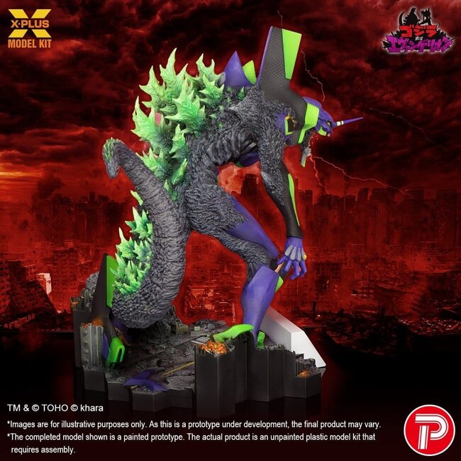 Godzilla vs. Evangelion Plastikmodellbausatz Evangelion Test Typ-01 „G“ Erwachte Form 20 cm