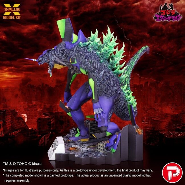 Godzilla vs. Evangelion Plastikmodellbausatz Evangelion Test Typ-01 „G“ Erwachte Form 20 cm
