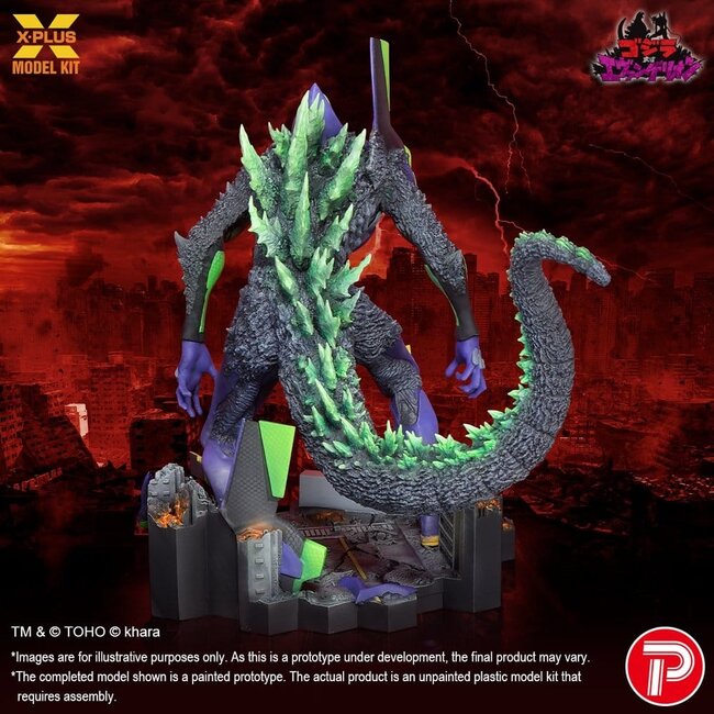 Godzilla vs. Evangelion Plastikmodellbausatz Evangelion Test Typ-01 „G“ Erwachte Form 20 cm
