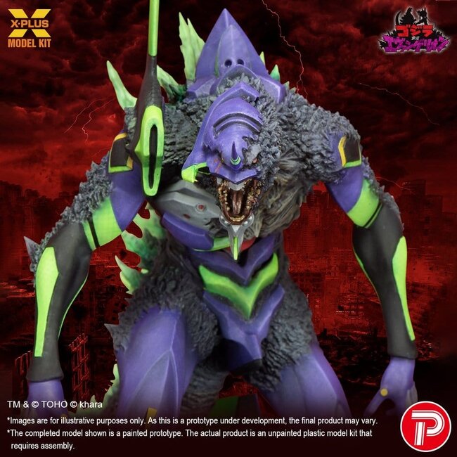 Godzilla vs. Evangelion Plastikmodellbausatz Evangelion Test Typ-01 „G“ Erwachte Form 20 cm