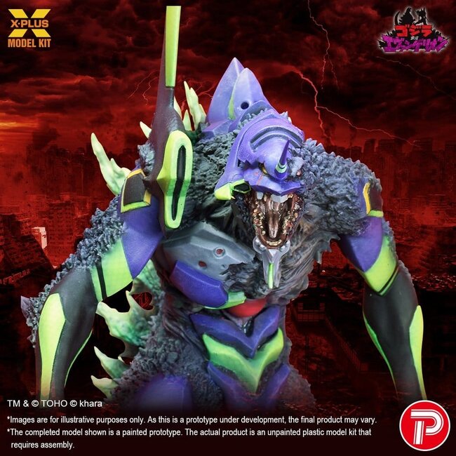 Godzilla vs. Evangelion Plastikmodellbausatz Evangelion Test Typ-01 „G“ Erwachte Form 20 cm