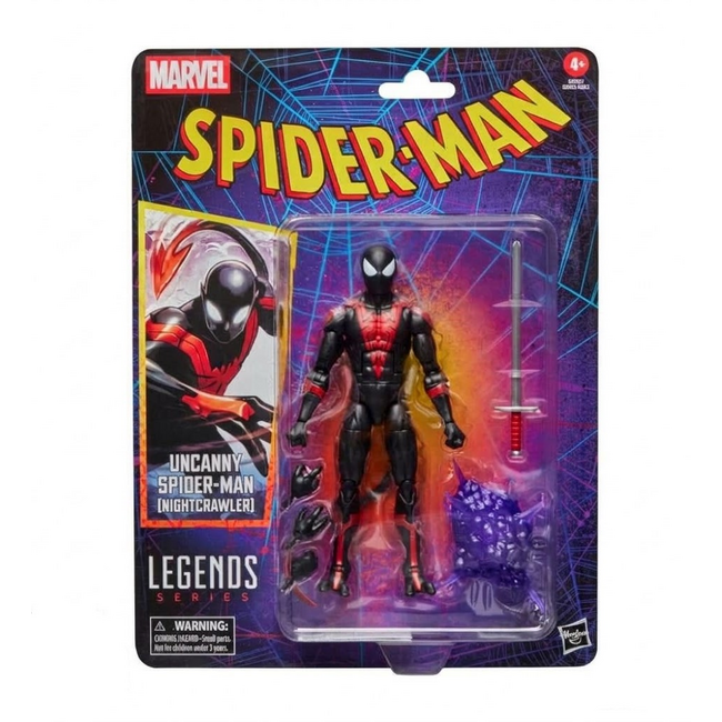 Spider-Man Marvel Legends Retro-Actionfigur Uncanny Spider-Man (Nightcrawler) 15 cm