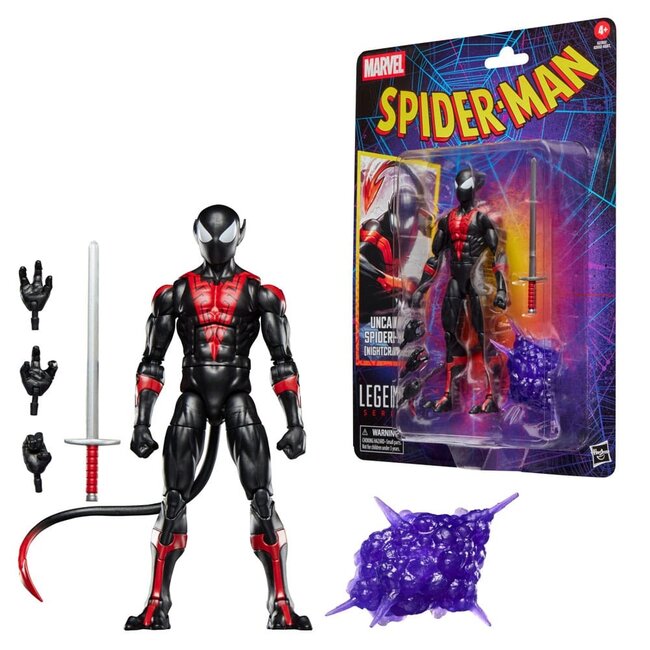 Spider-Man Marvel Legends Retro-Actionfigur Uncanny Spider-Man (Nightcrawler) 15 cm