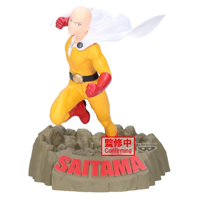 One Punch Man PVC Figure Saitama Crash Base Ver. 22 cm