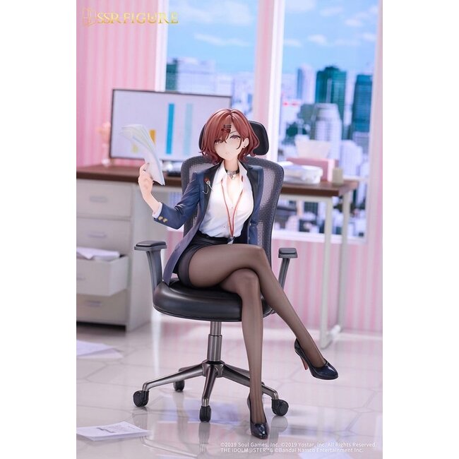 The Idolmaster Shiny Colors x Mahjong Soul PVC Figure 1/7 Madoka Higuchi Effortless Work Ver. 21 cm