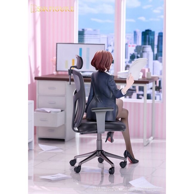 The Idolmaster Shiny Colors x Mahjong Soul PVC Figure 1/7 Madoka Higuchi Effortless Work Ver. 21 cm
