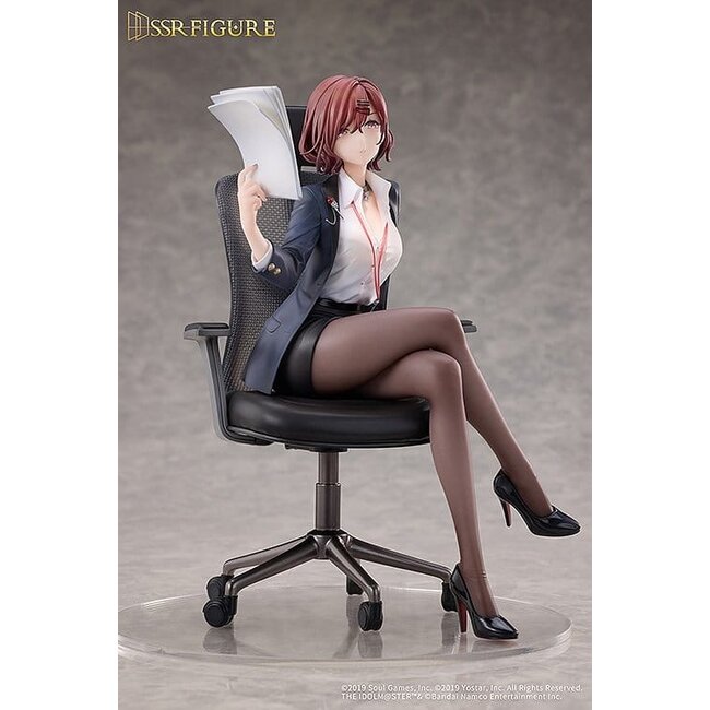 The Idolmaster Shiny Colors x Mahjong Soul PVC Figure 1/7 Madoka Higuchi Effortless Work Ver. 21 cm