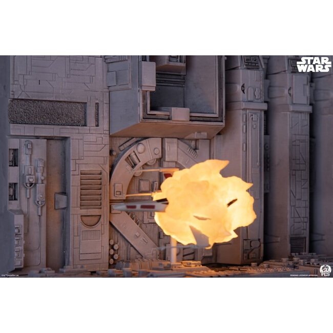 Star Wars Movie Moments Mini Scale Diorama Trench Run 23 cm