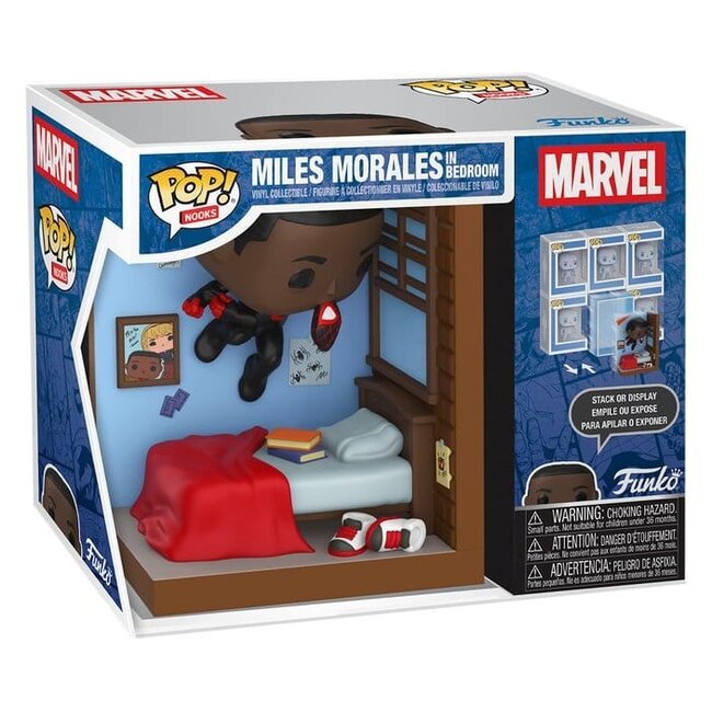 Marvel POP! Nooks Vinyl Diorama Miles in Bedroom 16 cm