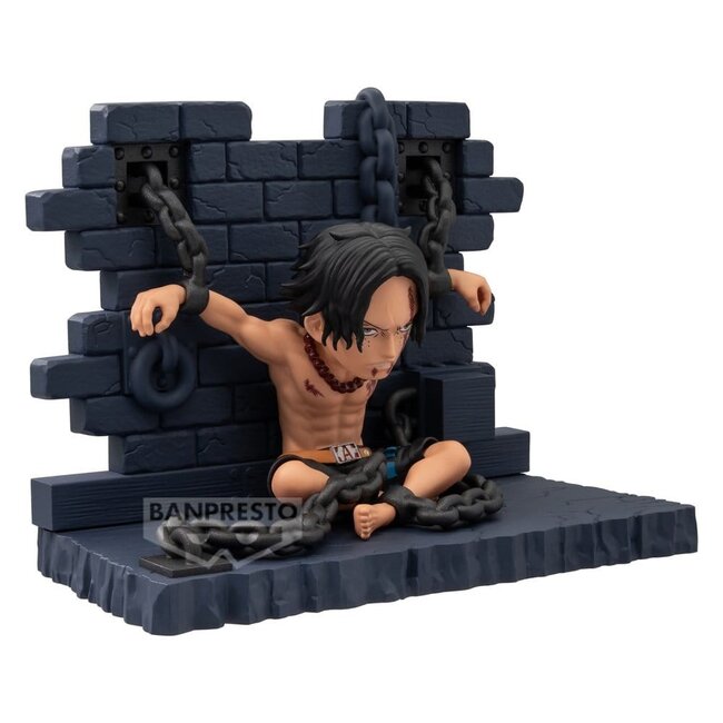 One Piece World Collectable Figure Mini Figure Portgas D. Ace (Impel Down) 8 cm