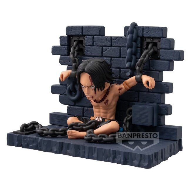 One Piece World Collectable Figure Mini Figure Portgas D. Ace (Impel Down) 8 cm