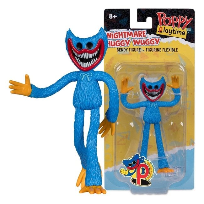 Poppy Playtime Bendables Action Figure Nightmare Huggy Wuggy 11 cm