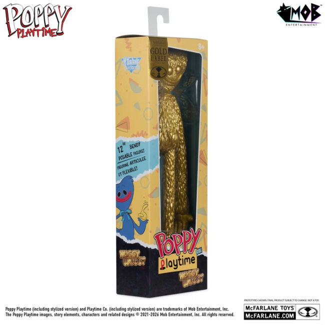 Poppy Playtime Biegsame Actionfigur Huggy Wuggy (Gold) 31 cm
