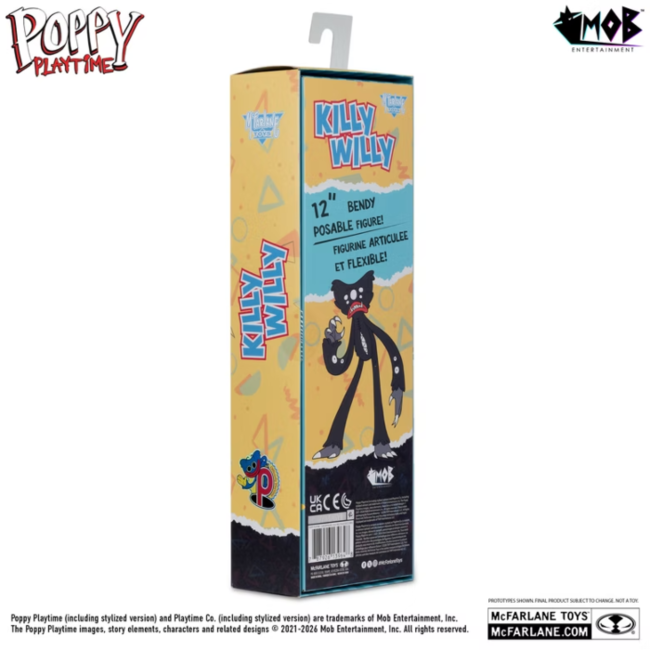 Poppy Playtime Biegsame Actionfigur Killy Willy Blau (Gold Label) 31 cm