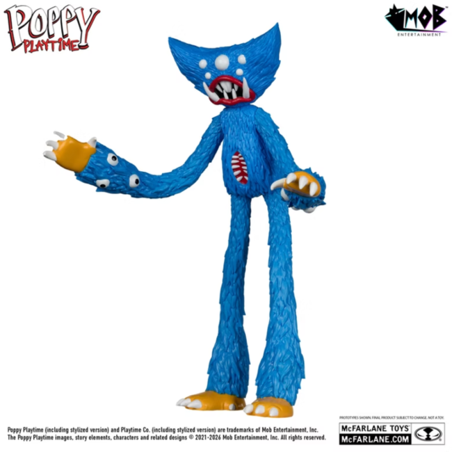 Poppy Playtime Biegsame Actionfigur Killy Willy Blau (Gold Label) 31 cm