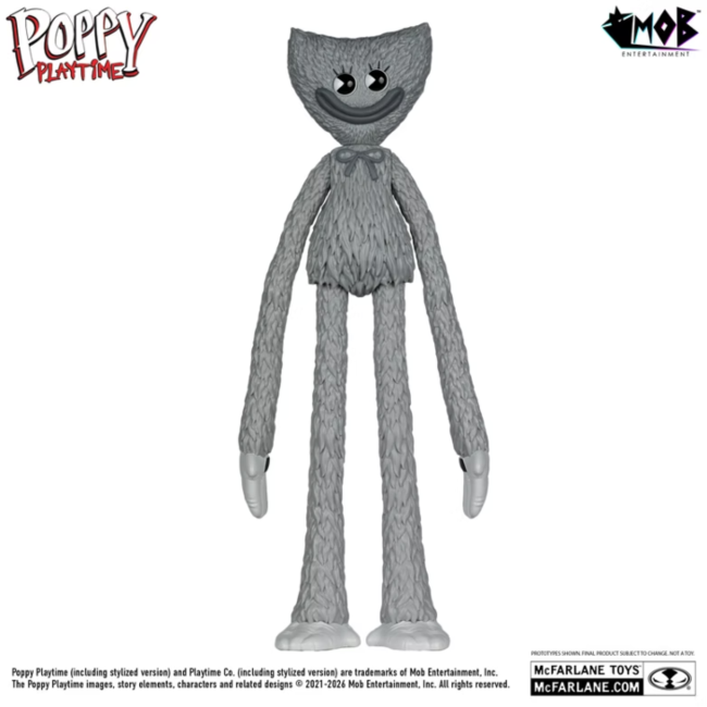 Poppy Playtime Bendables Action Figure Kissy Missy (Black & White) Gold Label 30 cm