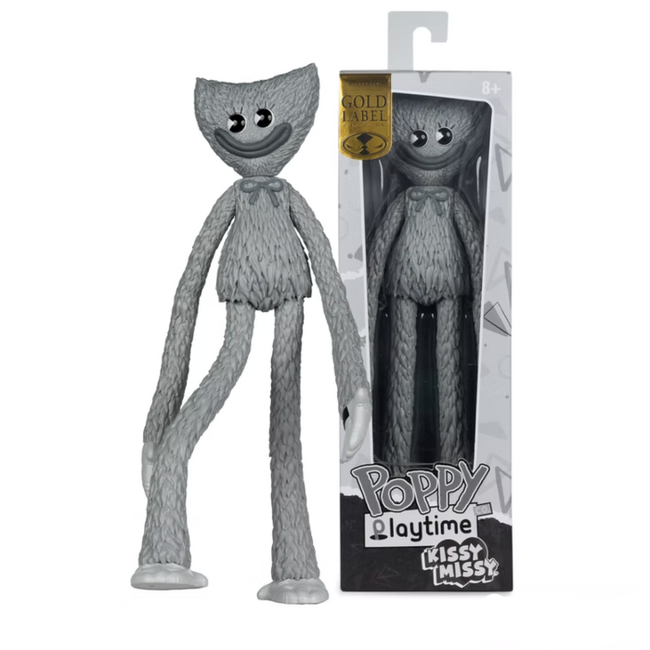 Poppy Playtime Bendables Action Figure Kissy Missy (Black & White) Gold Label 30 cm