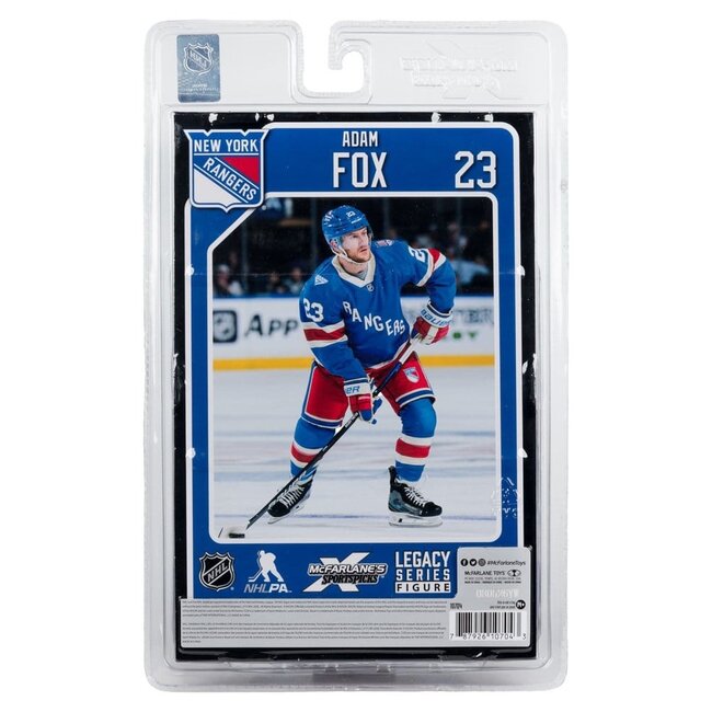 NHL McFarlane SportsPicks Actionfigur Adam Fox (New York Rangers Centennial) 18 cm