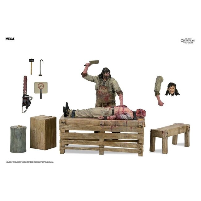 Texas Chainsaw Massacre: The Beginning Diorama Action Figure Leatherface Slaughterhouse Boxed Set 18 cm