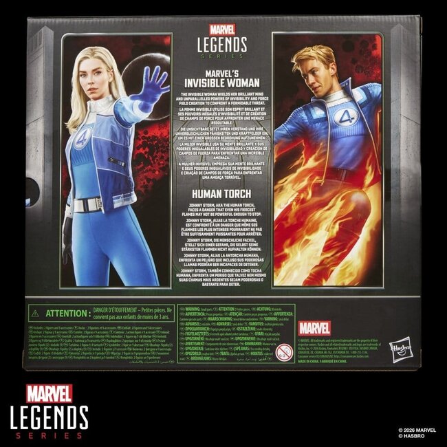 Avengers: Doomsday Marvel Legends Actionfiguren-Doppelpack: Marvels Unsichtbare Frau & Menschliche Fackel (15 cm)