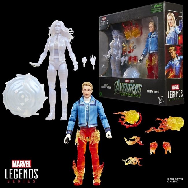 Avengers: Doomsday Marvel Legends Action Figure 2-Pack Marvel's Invisible Woman & Human Torch 15 cm