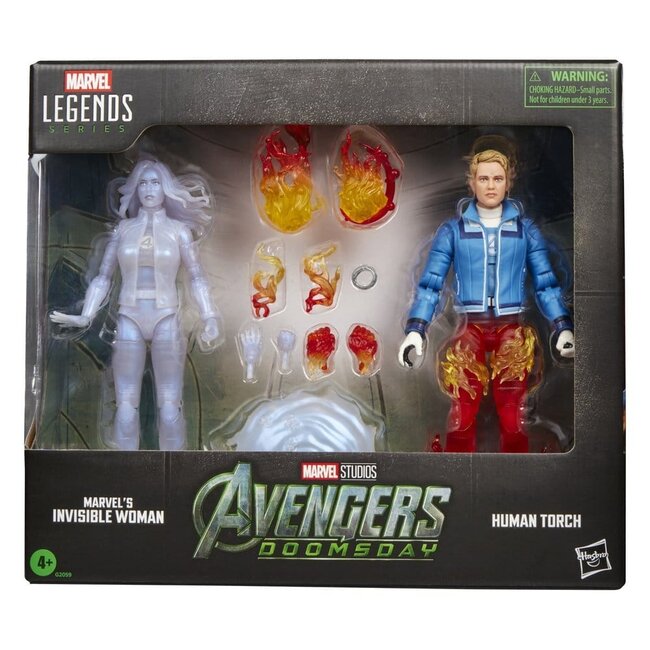 Avengers: Doomsday Marvel Legends Actionfiguren-Doppelpack: Marvels Unsichtbare Frau & Menschliche Fackel (15 cm)
