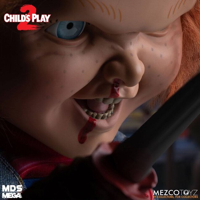 Child's Play 2 Designer Series Sprechender, bedrohlicher Chucky 38 cm