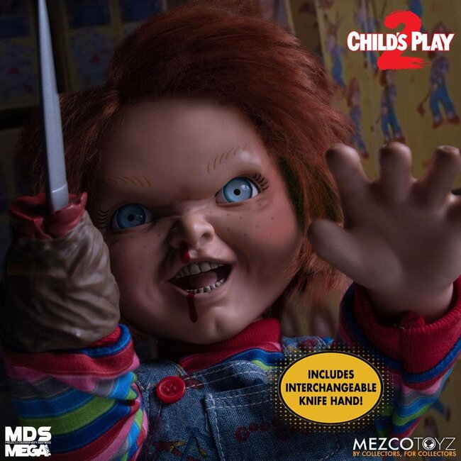 Child's Play 2 Designer Series Sprechender, bedrohlicher Chucky 38 cm
