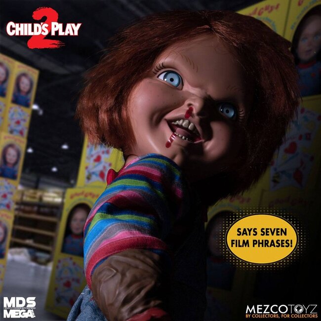 Child's Play 2 Designer Series Sprechender, bedrohlicher Chucky 38 cm