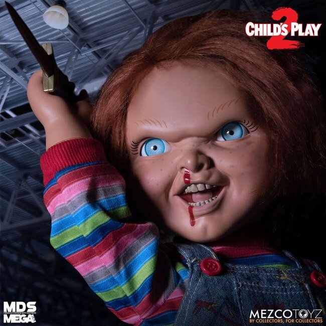 Child's Play 2 Designer Series Sprechender, bedrohlicher Chucky 38 cm