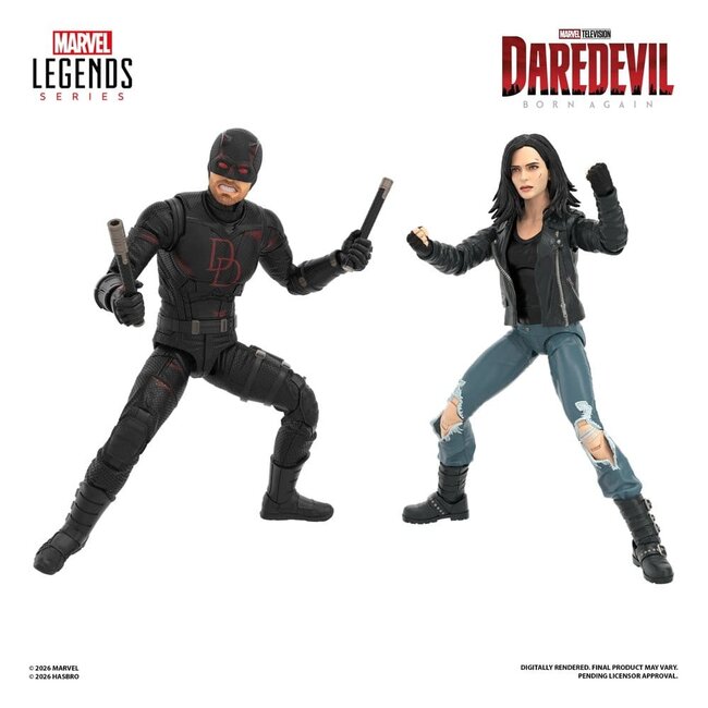 Daredevil: Born Again Marvel Legends Action Figure 2-Pack Daredevil & Jessica Jones 15 cm