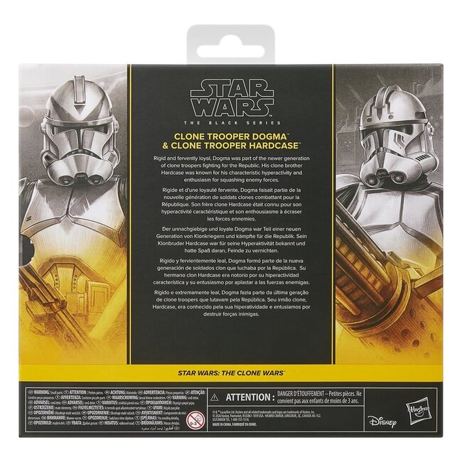 Star Wars: The Clone Wars Black Series actiefigurenset (2 stuks) Clone Troopers Dogma & harde koffer (15 cm)