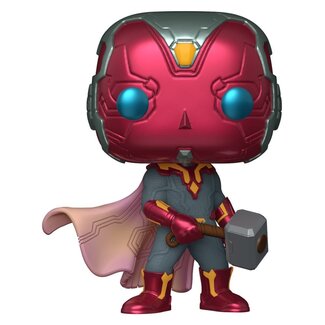 Funko Marvel POP! Comics Vinylfigur Vision mit Mjölnir 9 cm