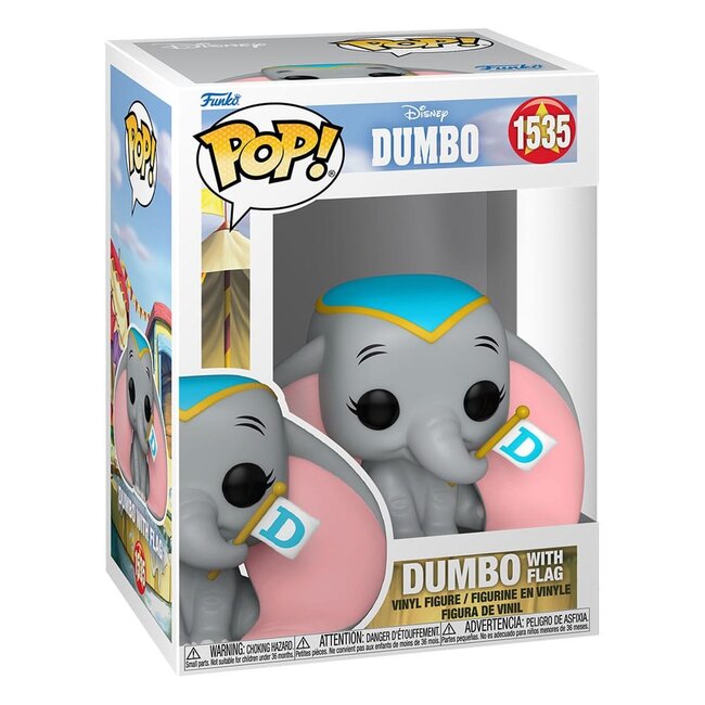 Dumbo POP! Disney Vinylfigur Dumbo mit Flagge 9 cm