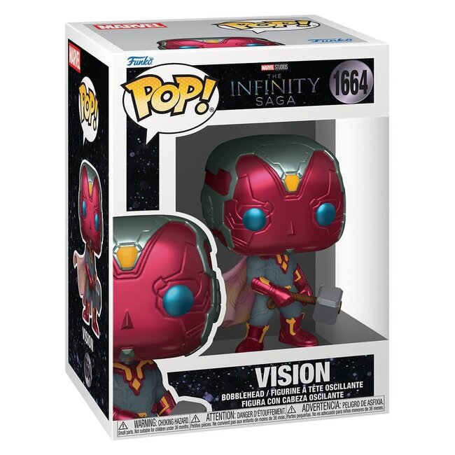 Marvel POP! Comics Vinylfigur Vision mit Mjölnir 9 cm