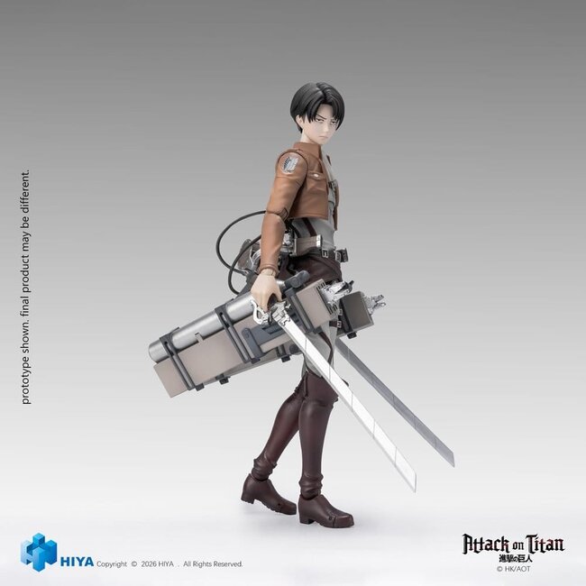 Attack on Titan Exquisite Basic Series Actionfigur 1/12 Levi Ackerman 15 cm