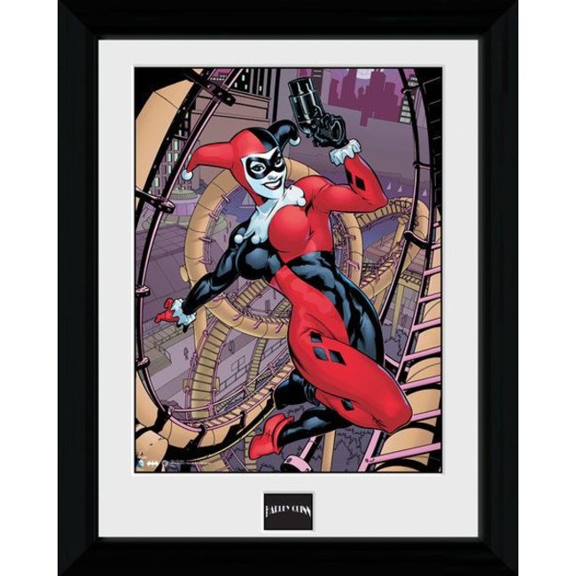 DC Comics Harley Quinn Gerahmtes Poster, 45 x 34 cm