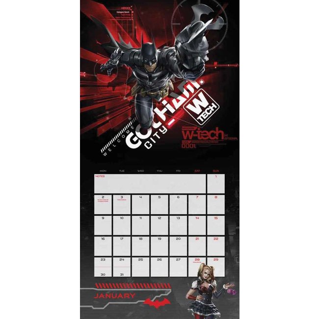 Batman Arkham Knight Kalender 2017 * Englische Version *