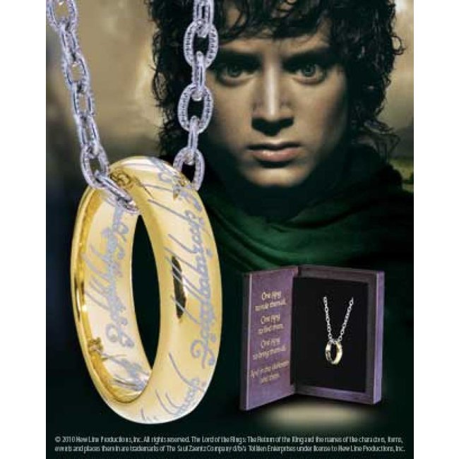 Herr der Ringe-Ring mit Kette Der Eine Ring (Sterlingsilber)