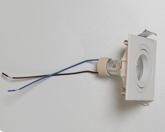 Kelpa Inbouwspot Brescia vierkant zwart