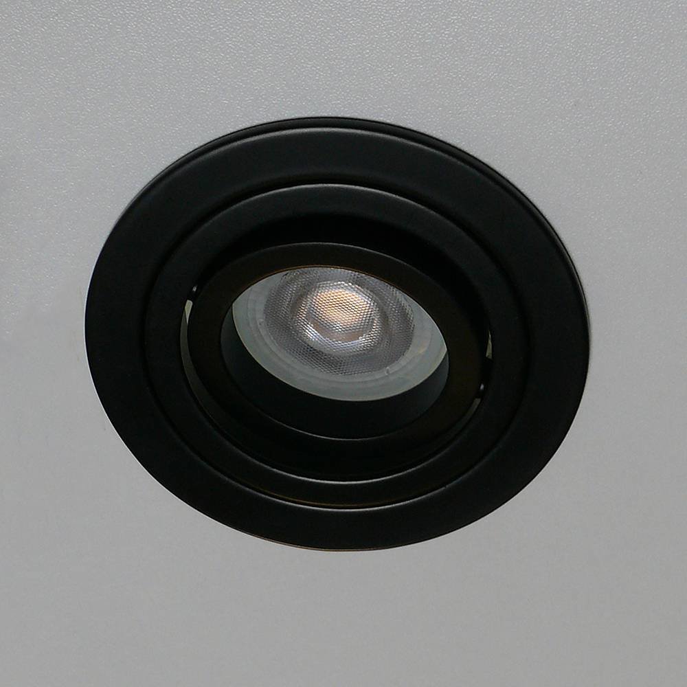 Kelpa Inbouwspot Brescia rond zwart