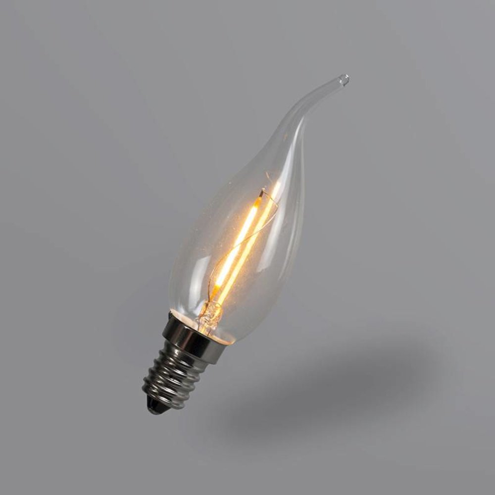 LED E14 tipkaars helder 1 Watt filament