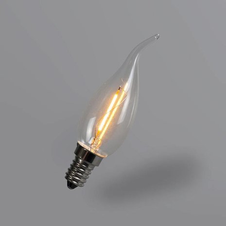 LED E14 tipkaars helder 1 Watt filament